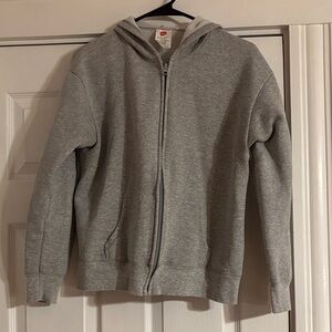 Gray Zip-Up Hoodie